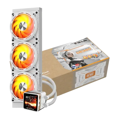 Refrigeración Líquida AIO Darkflash DE360 360mm ARGB Blanco