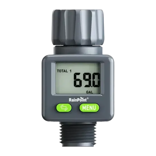Caudalímetro RainPoint IP54 Caudal y Consumo CR2032 Gris ICS018