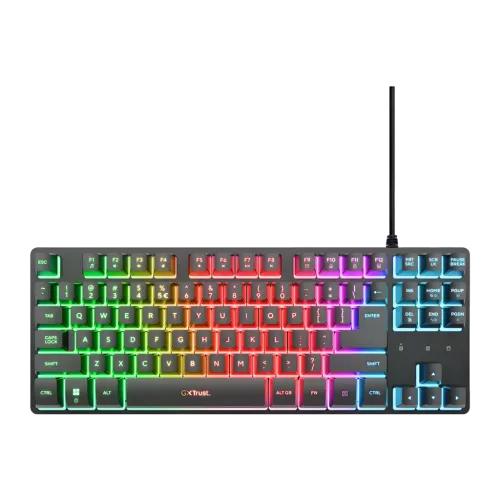 Teclado Gaming Trust GXT 833 Thado TKL Membrana TKL RGB Español 87 Teclas