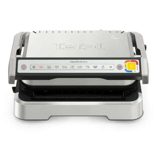Grill eléctrico Tefal OptiGrill 2 en 1 GC773D 2100W 600cm² 9 programas