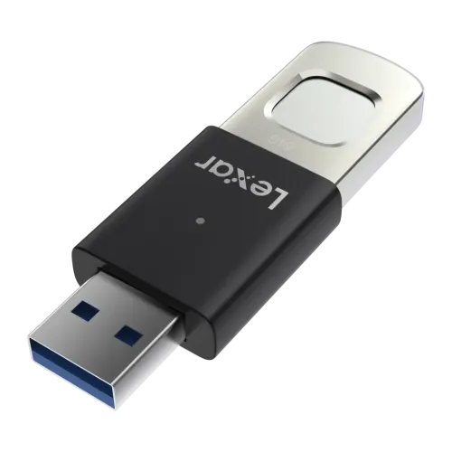 Pendrive Lexar JumpDrive Fingerprint F35 Pro 64GB USB 3.2 Gen 1 300MB/s Negro