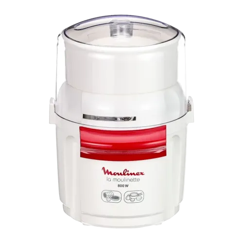 Picadora Moulinex La Moulinette 0,25L 800W 3 Velocidades Blanco/Rojo AD5601