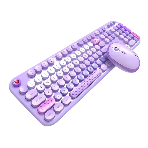 MOFII Lovely Púrpura Kit teclado y ratón