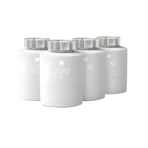Tado Pack ×4 Matter Thread compatible con Alexa Google y HomeKit Cabezal termostático