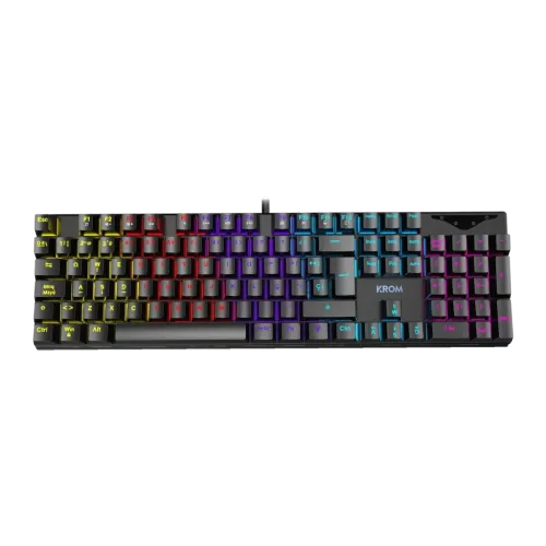 Teclado Gaming Krom Kasic RGB Mecánico Negro