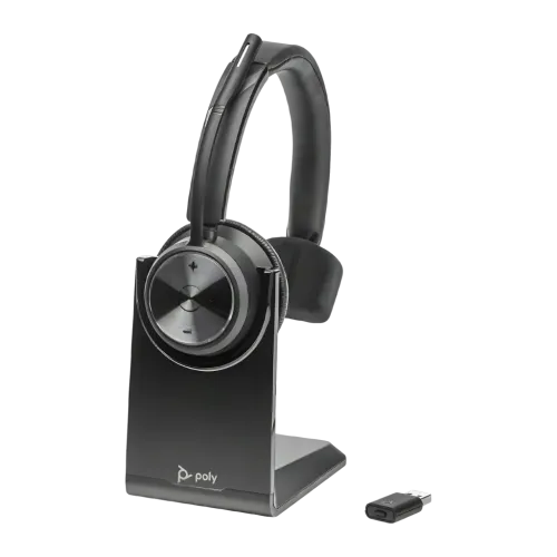 Auriculares Poly Savi 7310 UC Diadema Monoaural Inalámbrico DECT USB-A Negro