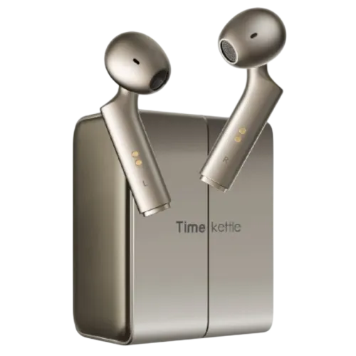 Timekettle W4 IA Dorado Conducción ósea Bluetooth 5.3 18h Auriculares inalámbricos