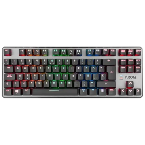 Teclado Mecánico Gaming Krom Kernel TKL RGB Switch Rojo