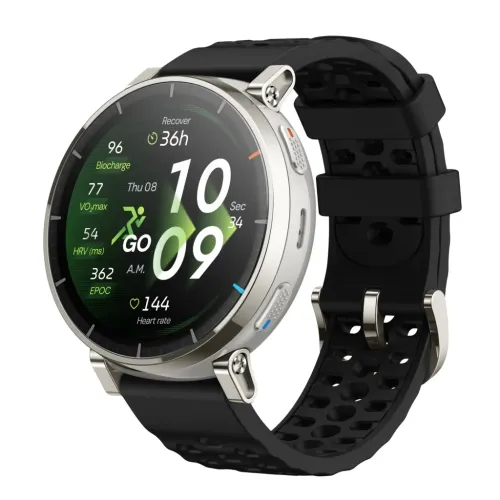 Amazfit Active 3 Premium Plata Apex 1,32 pulgadas AMOLED GPS NFC 12 días +100 deportes 5ATM Smartwatch