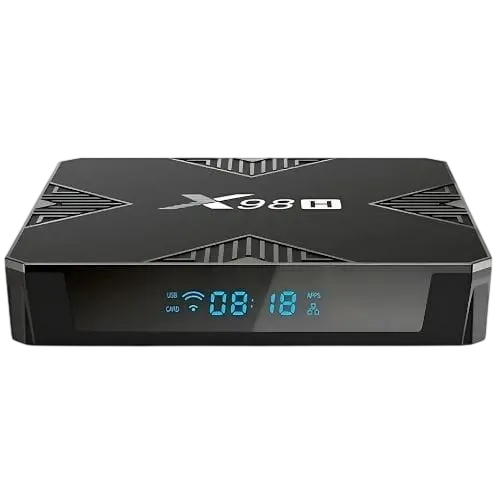 X98H 4GB/32GB Negro Android 12 4K WiFi doble banda Bluetooth H618 TV Box