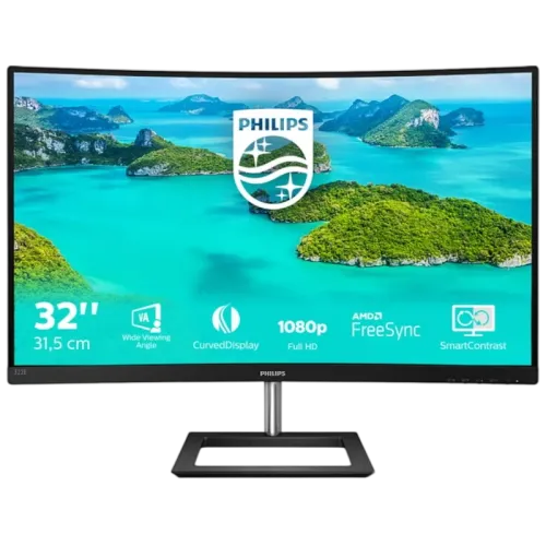 Philips E-Line 322E1C Negro 31,5 pulgadas Full HD VA 4ms FreeSync curvo Monitor