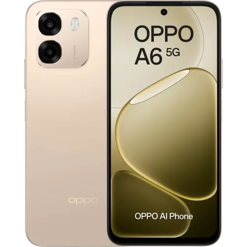 OPPO A6 5G 6GB/256GB Dorado Aurora IP68 6,75 pulgadas LCD 120Hz 50MP 6550mAh 45W NFC