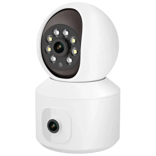 Escam QF010 2+2 MP Blanco WiFi visión nocturna a color Cámara de vigilancia
