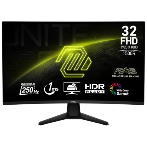MSI MAG 32C6X Negro 32 pulgadas Full HD VA 180Hz 1ms curvo Monitor