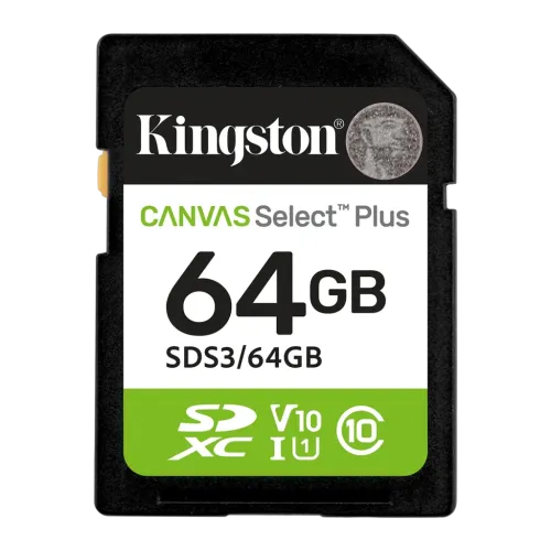 Tarjeta de memoria SDXC Kingston Canvas Select Plus 64GB