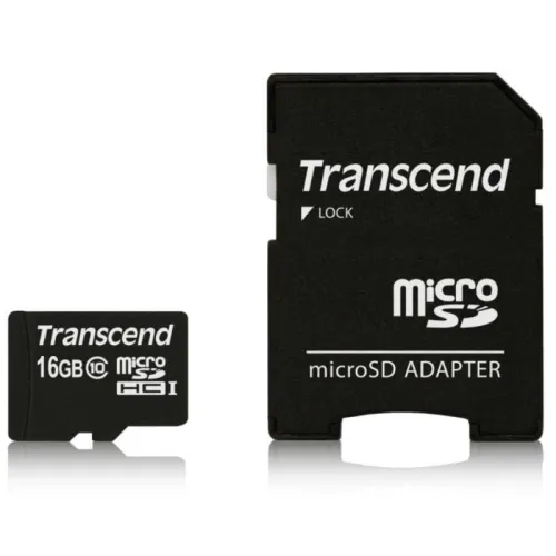 Transcend TS16GUSDHC10 16GB Negro 20MB/s Clase 10 Tarjeta microSD