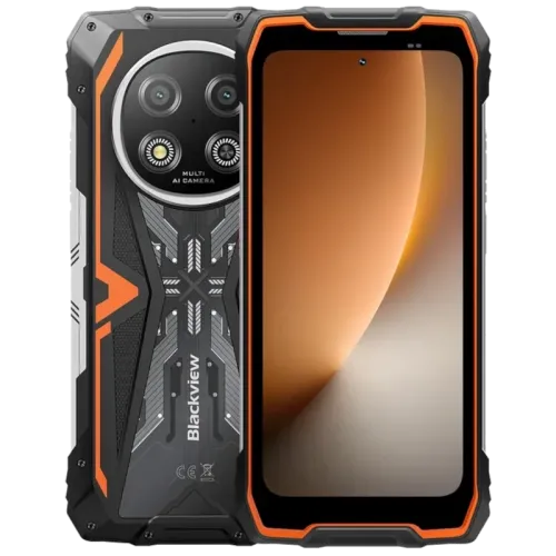 Blackview Rock 2 5G 8GB/256GB Naranja Rugged IP68/IP69K 6,67 pulgadas IPS 120Hz 16MP 15000mAh 33W NFC