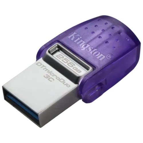 Kingston DataTraveler microDuo 3C 256GB Púrpura USB 3.2 Gen 1 200MB/s Pendrive