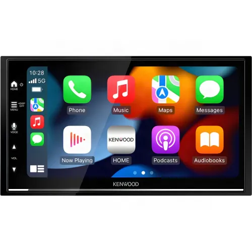 Autorradio Kenwood Negro CarPlay Android Auto Inalámbrico 6.8 pulgadas DMX7722DABS