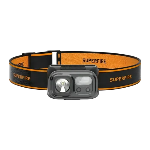 Linterna frontal LED Superfire Negro Recargable USB-C 120 lúmenes 110 m HL23-X