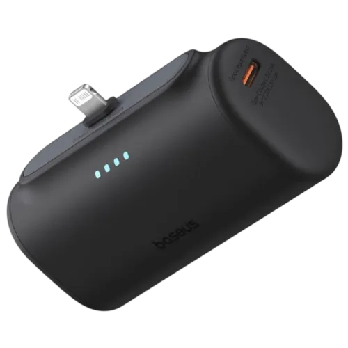 OS-Baseus Compact IP Negro 5000mAh 20W Lightning Power Bank
