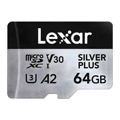 Tarjeta microSD Lexar Professional Silver Plus microSDXC 64GB V30 U3 A2