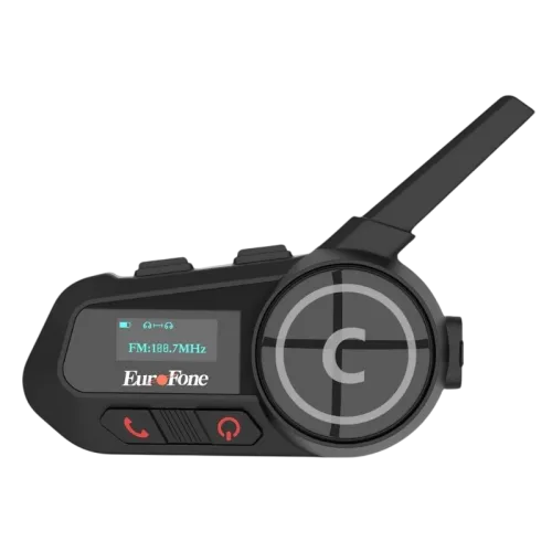 EuroFone S6-SC-B Full Duplex- Intercomunicador para moto para 6 conductores