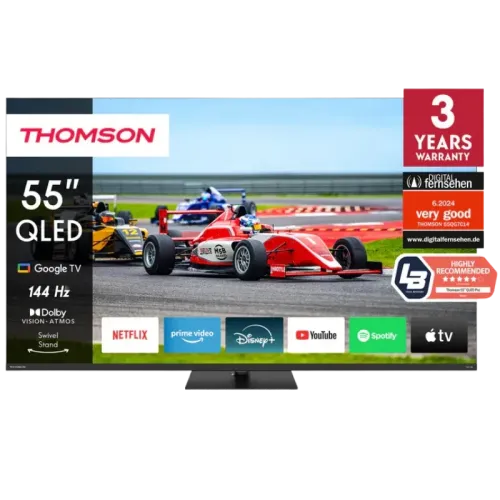 Thomson 55QG7C14 55 pulgadas 4K QLED 144Hz Dolby Vision Google TV