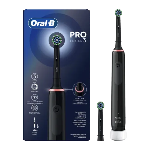 Cepillo Eléctrico Oral-B Pro 3 3000 CrossAction Negro Edition