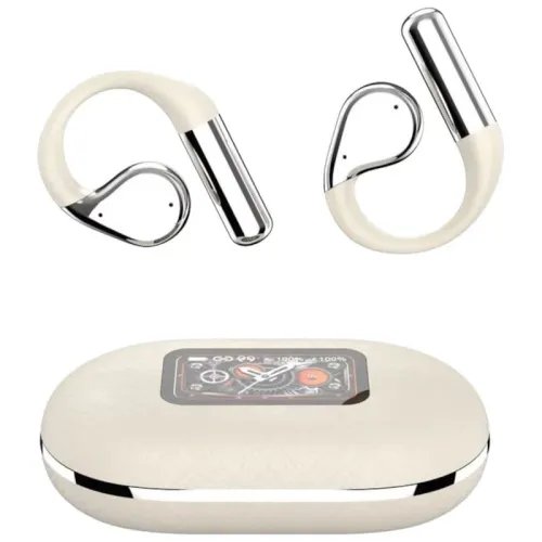 HBQ YYK-Q31 Blanco LCD Bluetooth 5.4 Auriculares inalámbricos