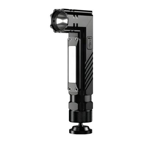 Linterna LED Superfire G19 USB-C 200lm Base Magnética Cabezal 90° 5 Modos Negro
