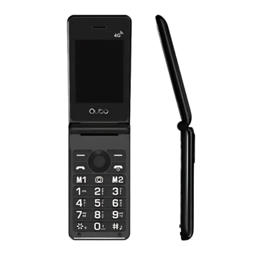 Qubo X-28 4G Negro 2,8 pulgadas con tapa 1000mAh Móvil básico