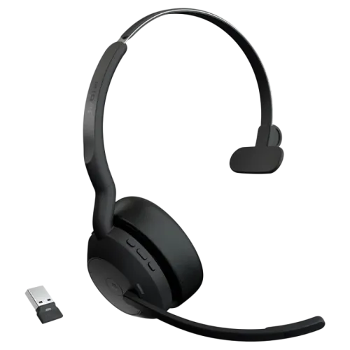 Jabra Evolve2 55 MS Mono USB-A Diadema ANC Bluetooth 5.2 Auriculares inalámbricos