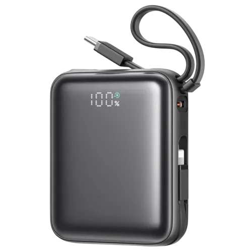 Joyroom JR-PBF27 10000mAh 22,5W (Cable Doble Integrado) Negro Power Bank