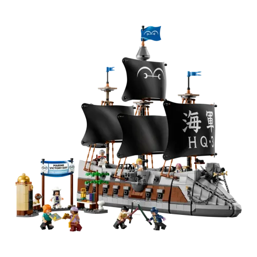 Set de construcción LEGO One Piece Barco de la Marina de Garp 75646 1705 piezas