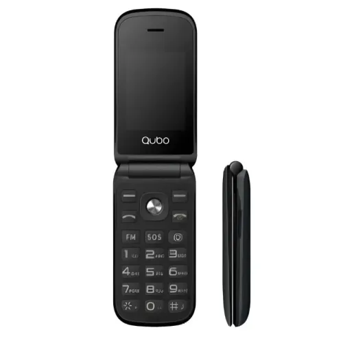 Qubo X-209 4G Negro 2,4 pulgadas con tapa 1000mAh Móvil básico