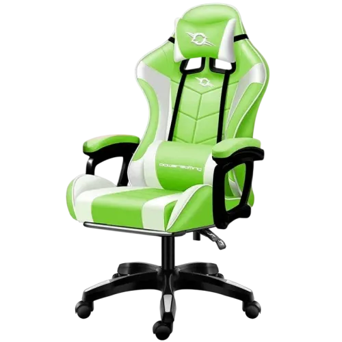 Silla Gaming PowerGaming con Altavoz Bluetooth y Masaje Verde