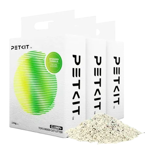 Arena para gatos PETKIT Clump+ Tofu 3 bolsas Compatible areneros PETKIT
