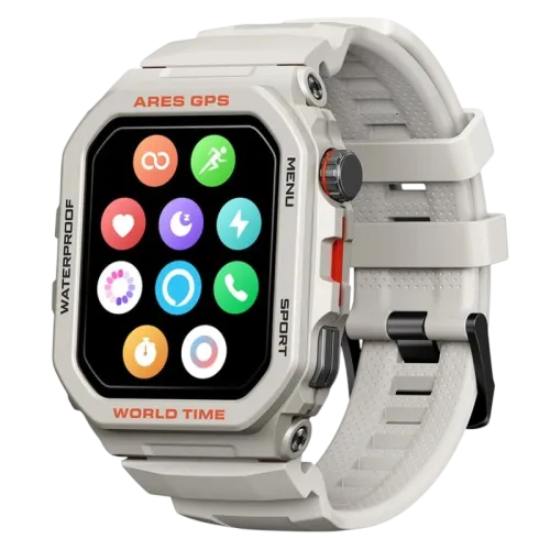 Zeblaze Ares Blanco 1,75 pulgadas IPS GPS 14 días +60 deportes 3ATM Smartwatch