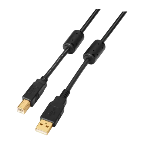 Cable AISENS A101-0009 USB-A a USB-B 2m USB 2.0 Negro