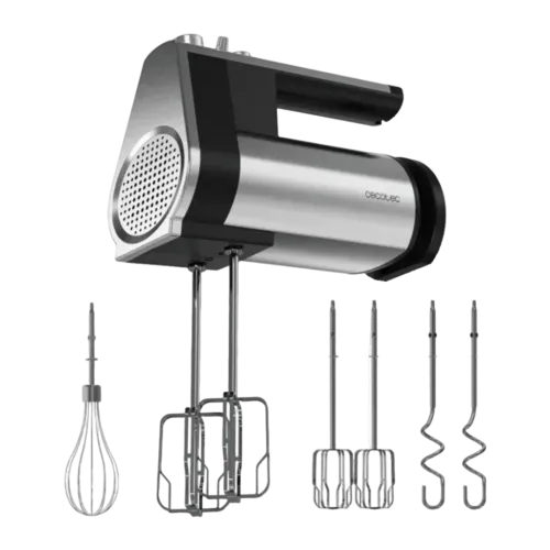 Batidora de varillas Cecotec PowerTwist 500 Full Steel 500W Negro