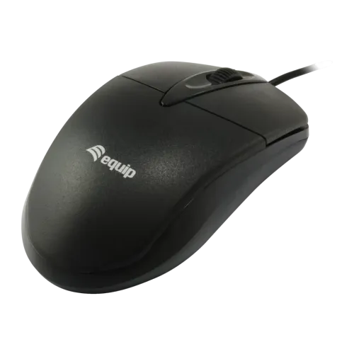 Ratón Equip Negro Cable USB 245102