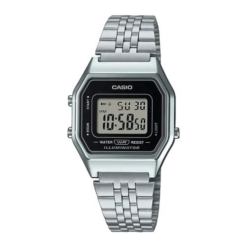 Casio Vintage Acero Inoxidable Batería 5 Años Resistente al agua LA680WEA-1EF