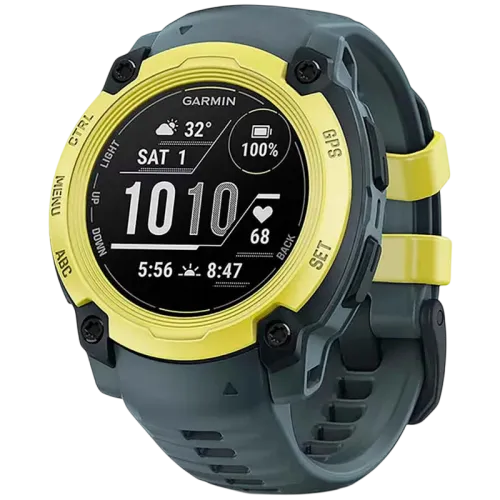 Garmin Instinct E 40 mm Amarillo Correa Gris 0,86 pulgadas MIP GPS 14 días 10ATM Smartwatch