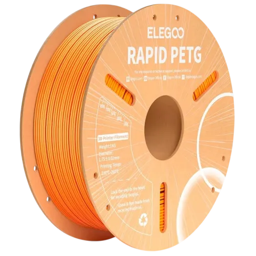ELEGOO Rapid PETG Naranja para Impresoras 3D FDM Filamento 1.75mm Bobina de 1kg