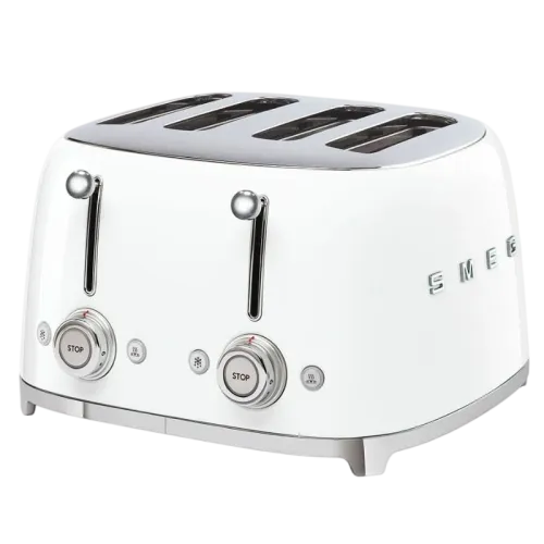 Tostadora Smeg TSF03WHEU 4 rebanadas 2000 W Blanco