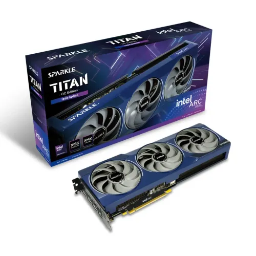 SPARKLE Arc B580 Titan OC 12GB GDDR6 Azul