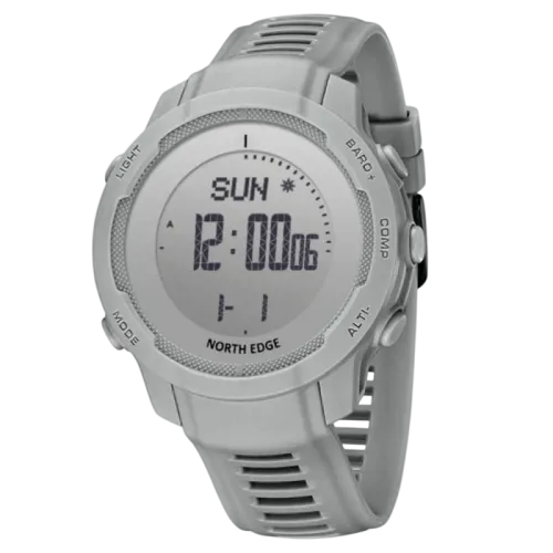 North Edge Vertico Gris Reloj Digital