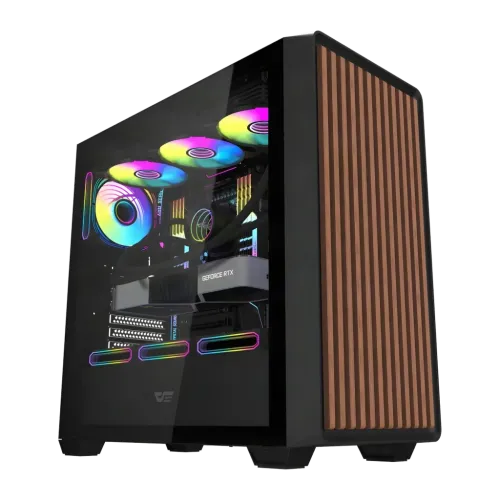 Caja PC Darkflash Cristal Templado ATX / M-ATX / ITX 4 Ventiladores ARGB Negro DS900WD