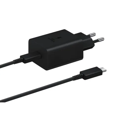 Samsung 45W USB Tipo-C Carga Super Rápida Negro Cargador de Pared con Cable